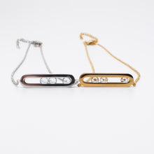 Load image into Gallery viewer, Roll With It Stainless Steel CZ Necklace
