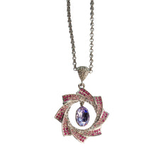 Load image into Gallery viewer, Twirling Swarovski Crystal Necklace
