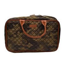 Load image into Gallery viewer, Green Camo Quilted Toiletry Bag - Joan &amp; David
