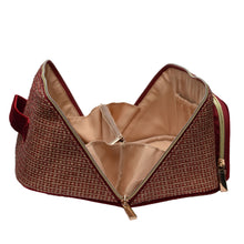 Load image into Gallery viewer, Wide Open Train Case Cosmetic Bag
