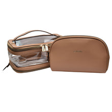 Load image into Gallery viewer, 2 Piece Clear Cosmetic Case - Joan &amp; David
