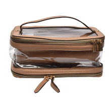 Load image into Gallery viewer, 2 Piece Clear Cosmetic Case - Joan &amp; David
