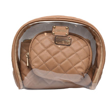 Load image into Gallery viewer, 3 Piece Clear and Quilted Cosmetic Set - Joan &amp; David

