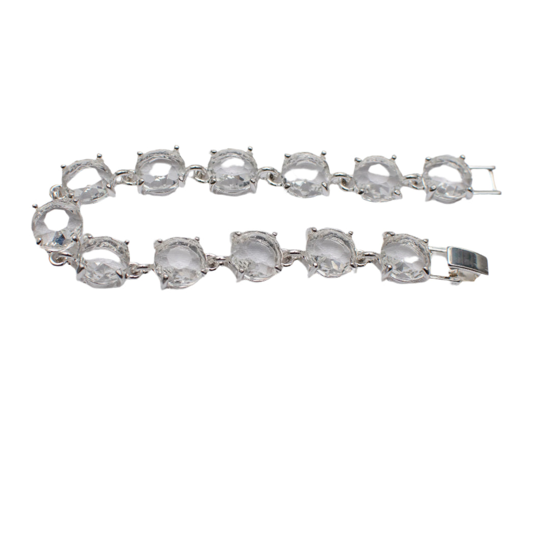 Fancy Gem Clasp Bracelet