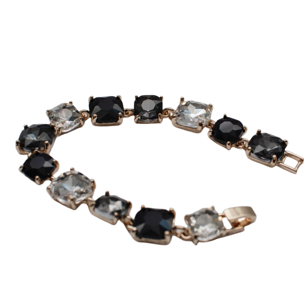Fancy Gem Clasp Bracelet