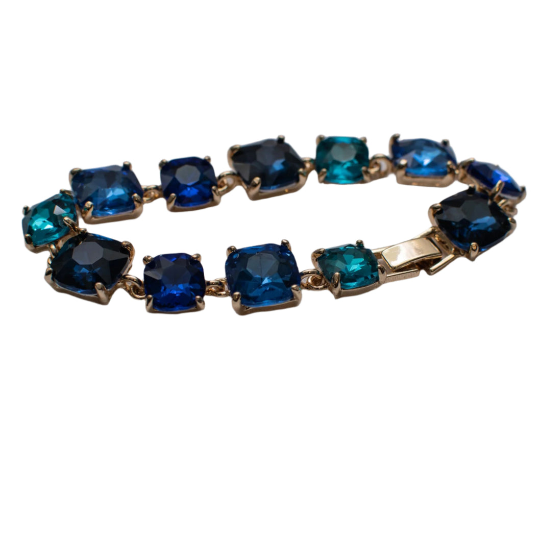Fancy Gem Clasp Bracelet
