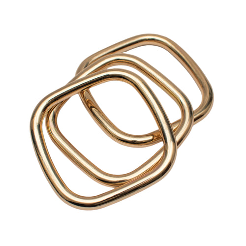 Square Bangle Trio Bracelets