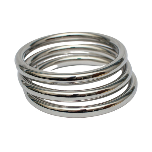 Round Bangle Trio Bracelets