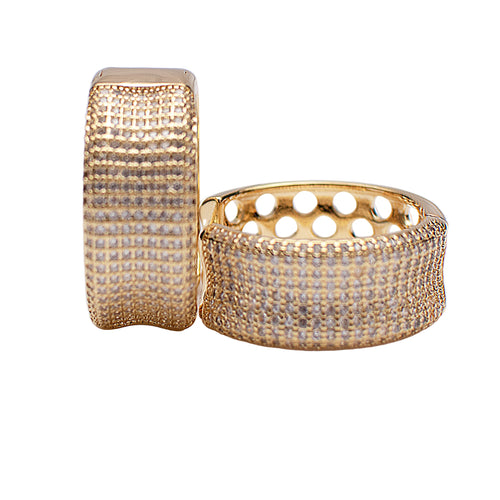Radiant Texture Hoop Earrings