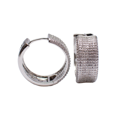 Radiant Texture Hoop Earrings