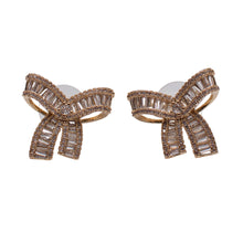 Load image into Gallery viewer, Fancy Bow Bling Earrings
