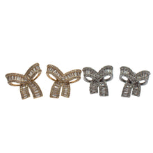 Load image into Gallery viewer, Fancy Bow Bling Earrings
