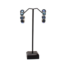 Load image into Gallery viewer, Luxury Harmony Multi-Tone Swarovski Crystal Hoop Earrings
