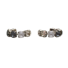 Load image into Gallery viewer, Luxury Harmony Multi-Tone Swarovski Crystal Hoop Earrings

