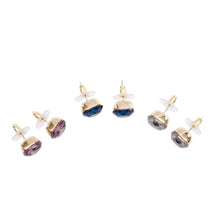 Load image into Gallery viewer, Simply Gemmed Stud Earrings
