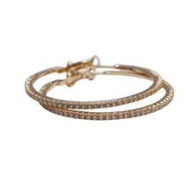 Load image into Gallery viewer, Golden Glimmer Hoops
