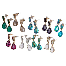Load image into Gallery viewer, Linked Teardrop Dangle Earrings
