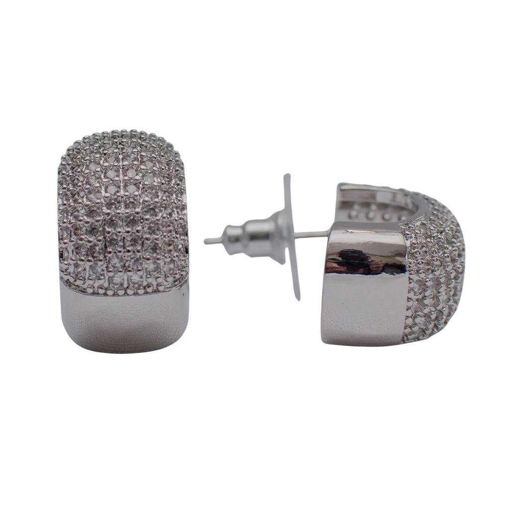 Radiant Half Hoop Earrings