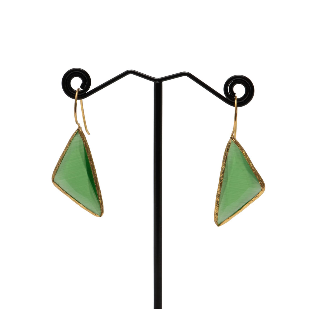 Summer Romance Triangle Earrings - Large Size