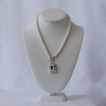 Load image into Gallery viewer, Forever Framed Pearl and Crystal Necklace
