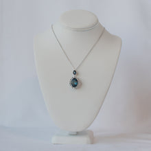 Load image into Gallery viewer, Midnight Mirror Crystal Necklace

