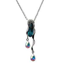Load image into Gallery viewer, Teardrops From Above Swarovski Crystal Necklace
