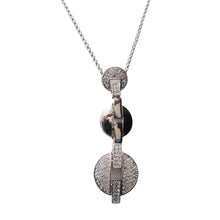 Load image into Gallery viewer, Tri-Circle Links Swarovski Crystal Necklace
