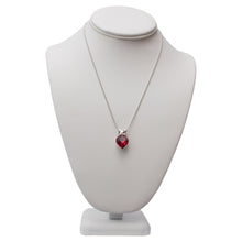 Load image into Gallery viewer, Bear My Heart Red Swarovski Necklace
