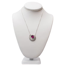Load image into Gallery viewer, Fuchsia Mystic Twirl Swarovski Crystal Necklace
