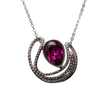 Load image into Gallery viewer, Fuchsia Mystic Twirl Swarovski Crystal Necklace

