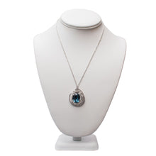 Load image into Gallery viewer, Blue Mystic Twirl Swarovski Crystal Necklace
