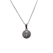 Load image into Gallery viewer, Angel&#39;s Halo Swarovski Crystal Sterling Silver Necklace

