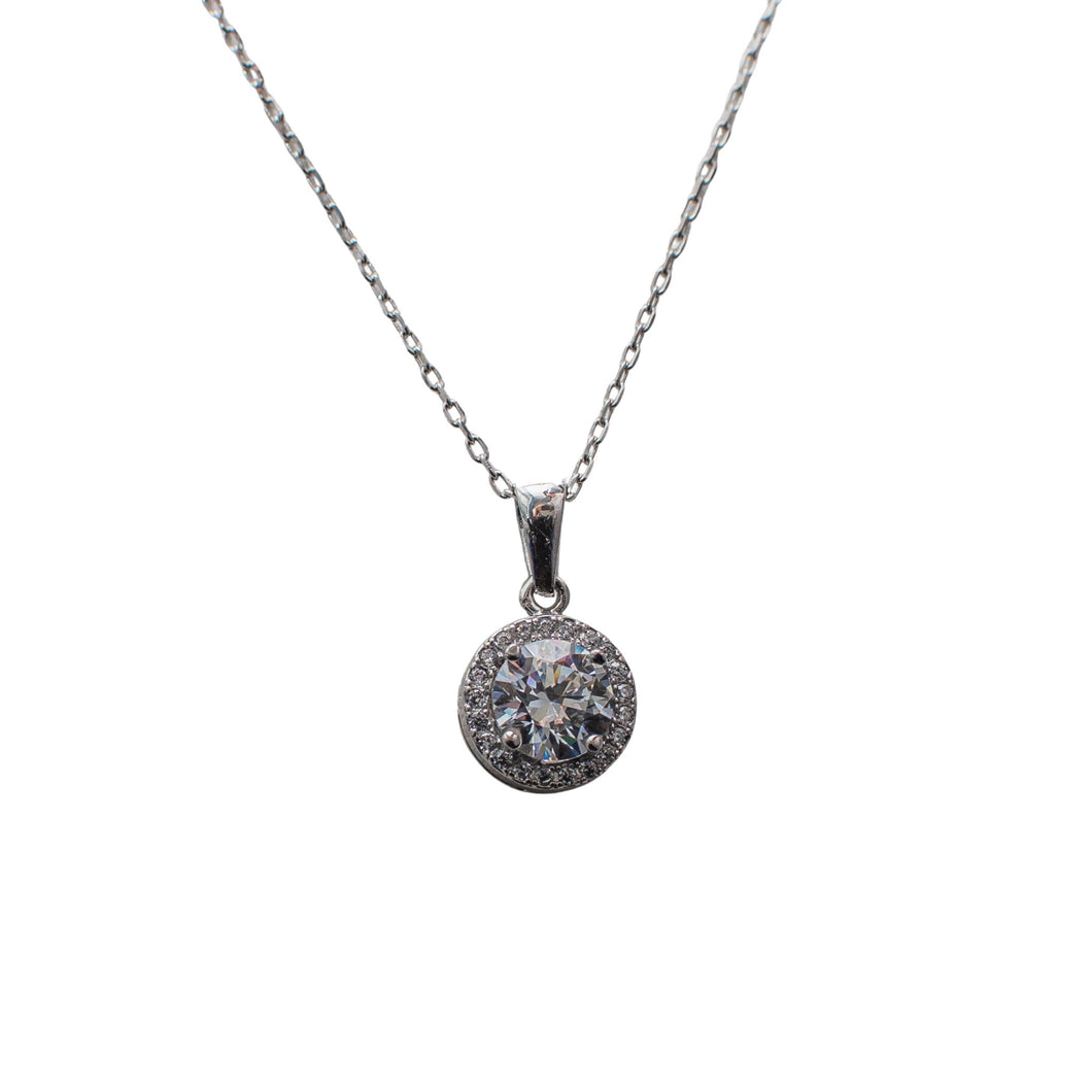 Angel's Halo Swarovski Crystal Sterling Silver Necklace