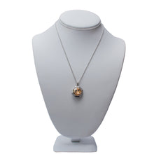 Load image into Gallery viewer, Octaglow Amber Swarovski Crystal Necklace
