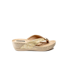 Load image into Gallery viewer, Cute as a Button Wedge Sandal by Good Choice
