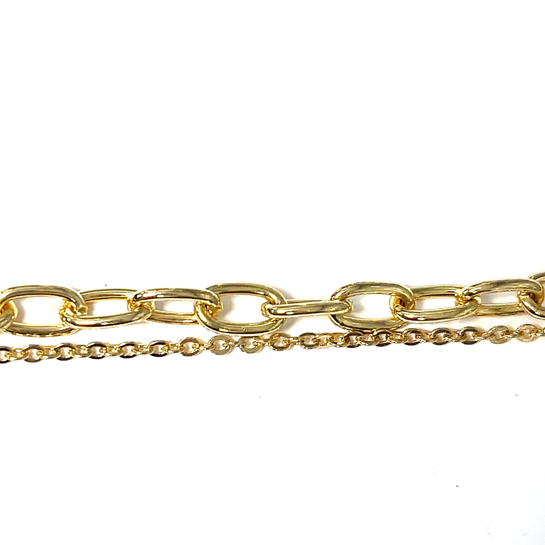 Double Chain Link Bracelet