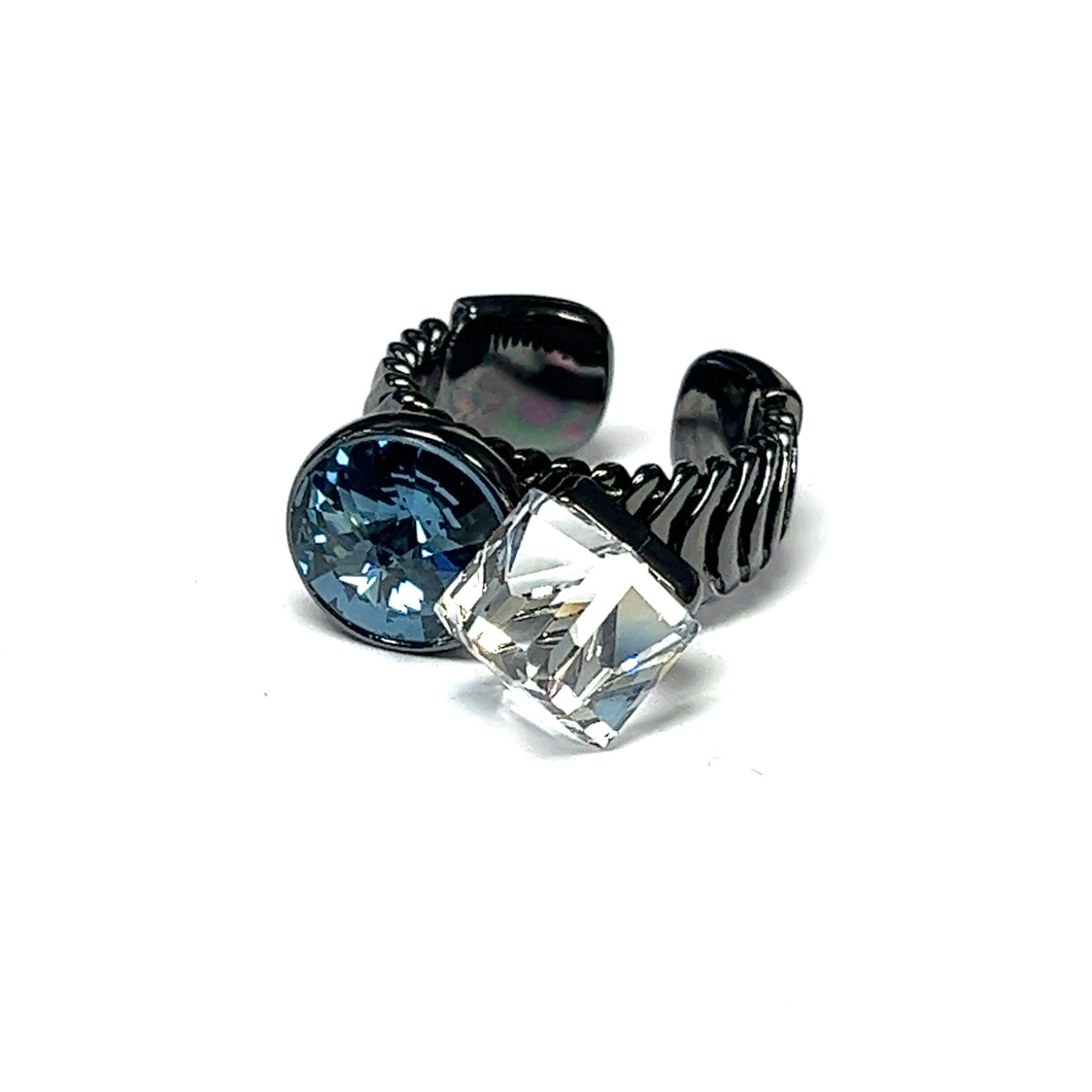 Double Trouble Adjustable Ring