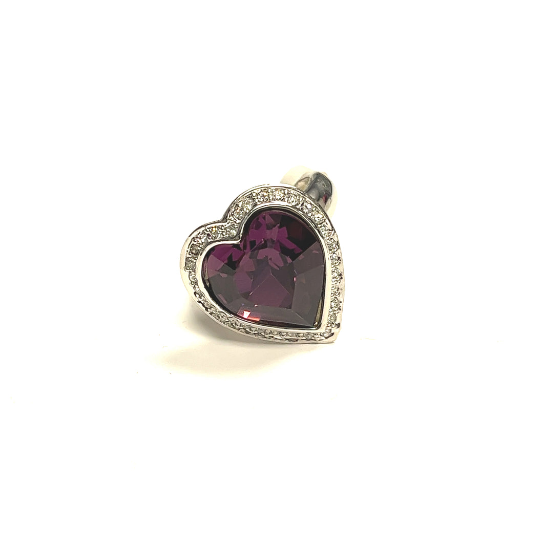 Swarovski Crystal Heart Rings