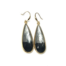 Load image into Gallery viewer, Iridescent Swirl Drop Earrings
