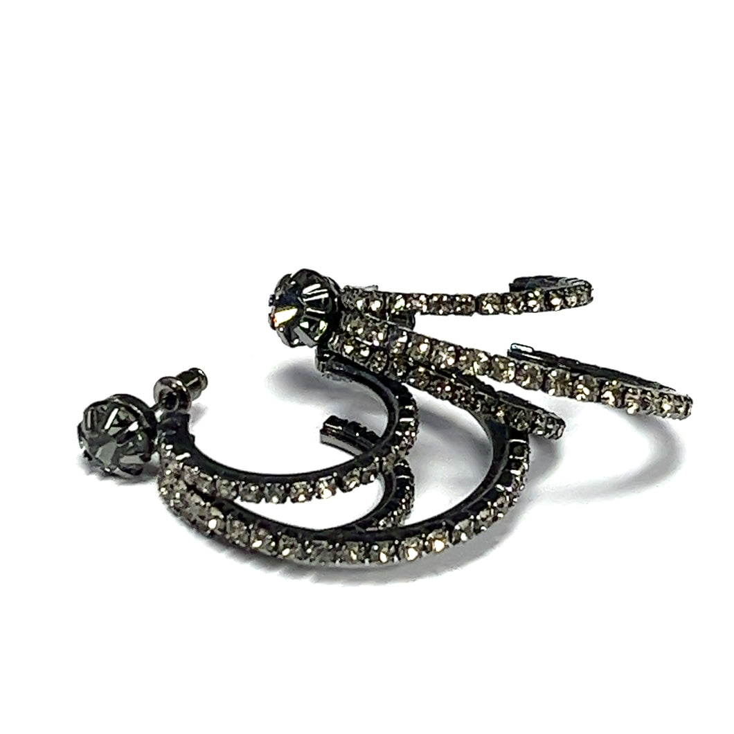 Triple Rounded Hoop Earrings