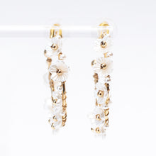 Load image into Gallery viewer, Floral Vine Hoop Earrings
