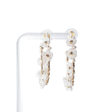 Load image into Gallery viewer, Floral Vine Hoop Earrings
