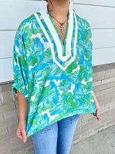 Load image into Gallery viewer, Vibrant Floral Patterned Flowy Blouse

