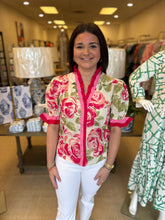 Load image into Gallery viewer, Rose Garden Collared Blouse
