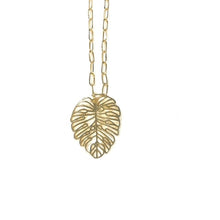 Load image into Gallery viewer, Stunning Gold Leaf Necklace
