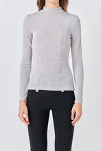 Load image into Gallery viewer, Sassy Sheen Stretch Long Sleeve Top
