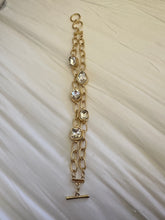 Load image into Gallery viewer, Opalite Double Layer Bracelet - Crystal
