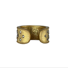 Load image into Gallery viewer, Crystal Studded Crown Open Adjustable Ring
