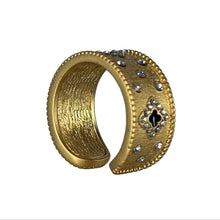 Load image into Gallery viewer, Crystal Studded Crown Open Adjustable Ring
