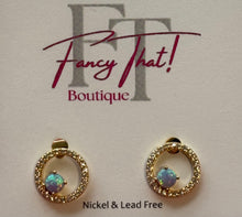 Load image into Gallery viewer, Glow of the Ocean Post Back Earrings
